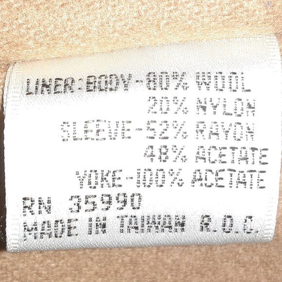 Khaki Tan Lined Camel Hair Over Coat / Trench * Evan-Picone * Details * Sz 10? - Picture 7 of 14